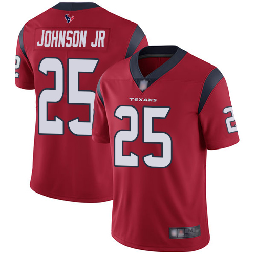 Texans #25 Duke Johnson Jr Red Alternate Men's Stitched Football Vapor Untouchable Limited Jersey