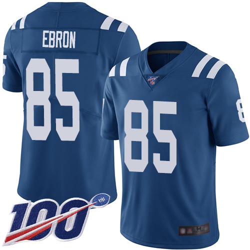 Colts #85 Eric Ebron Royal Blue Team Color Men's Stitched Football 100th Season Vapor Limited Jersey Colts #85 Eric Ebron Royal Blue Team Color Men's Stitched Football 100th Season Vapor Limited Jersey
