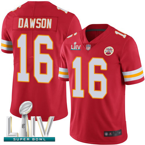 Chiefs #16 Len Dawson Red Team Color Super Bowl LIV Bound Men's Stitched Football Vapor Untouchable Limited Jersey