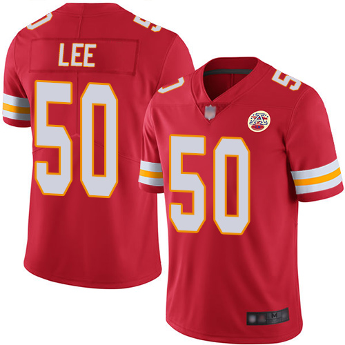 Chiefs #50 Darron Lee Red Team Color Men's Stitched Football Vapor Untouchable Limited Jersey
