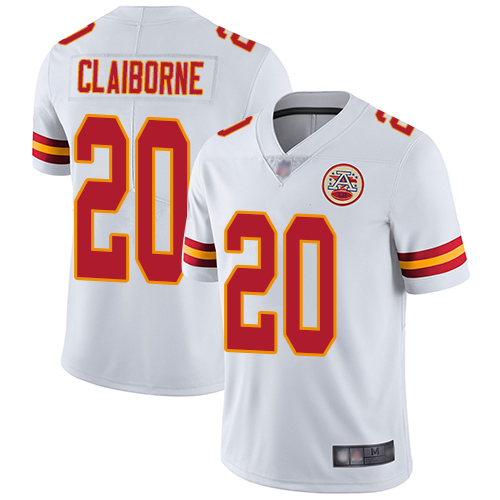 Chiefs #20 Morris Claiborne White Men's Stitched Football Vapor Untouchable Limited Jersey Chiefs #20 Morris Claiborne White Men's Stitched Football Vapor Untouchable Limited Jersey
