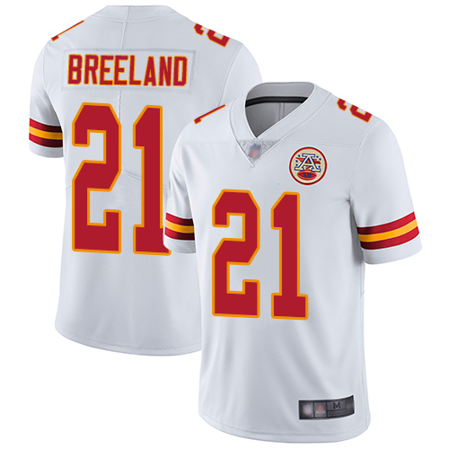 Chiefs #21 Bashaud Breeland White Men's Stitched Football Vapor Untouchable Limited Jersey Chiefs #21 Bashaud Breeland White Men's Stitched Football Vapor Untouchable Limited Jersey