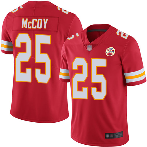 Chiefs #25 LeSean McCoy Red Team Color Men's Stitched Football Vapor Untouchable Limited Jersey