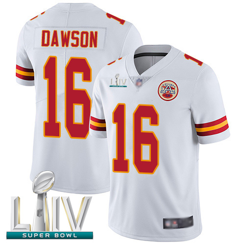Chiefs #16 Len Dawson White Super Bowl LIV Bound Men's Stitched Football Vapor Untouchable Limited Jersey