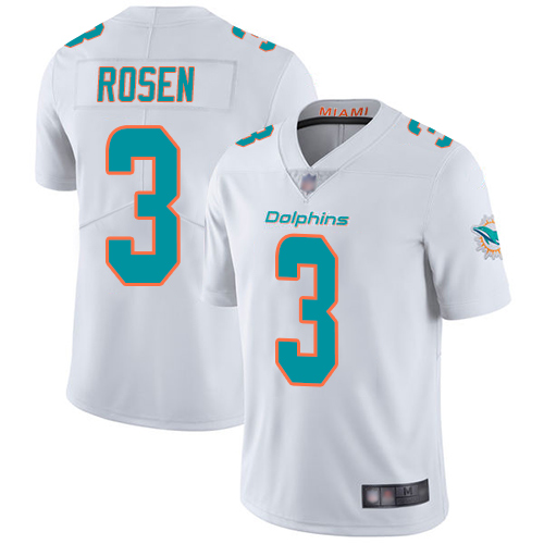 Nike Dolphins #3 Josh Rosen White Men's Stitched NFL Vapor Untouchable Limited Jersey