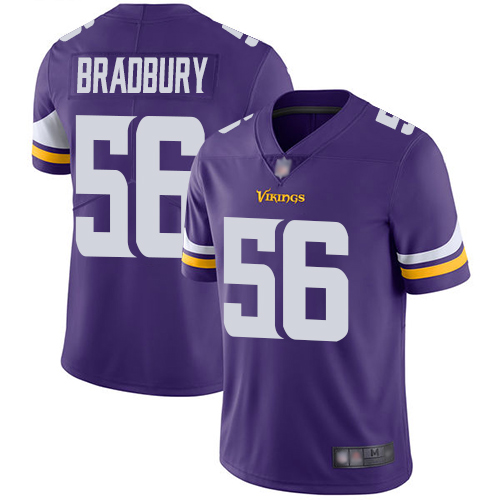 Vikings #56 Garrett Bradbury Purple Team Color Men's Stitched Football Vapor Untouchable Limited Jersey