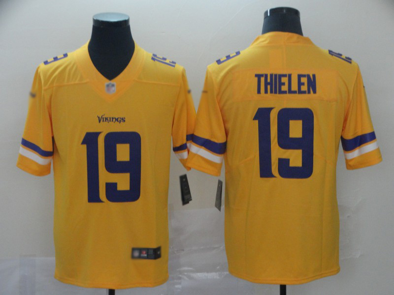 Vikings #19 Adam Thielen Gold Men's Stitched Football Limited Inverted Legend Jersey