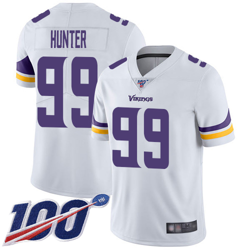 Vikings #99 Danielle Hunter White Men's Stitched Football 100th Season Vapor Limited Jersey Vikings #99 Danielle Hunter White Men's Stitched Football 100th Season Vapor Limited Jersey