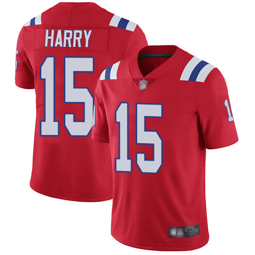 Patriots #15 N'Keal Harry Red Alternate Men's Stitched Football Vapor Untouchable Limited Jersey Patriots #15 N'Keal Harry Red Alternate Men's Stitched Football Vapor Untouchable Limited Jersey