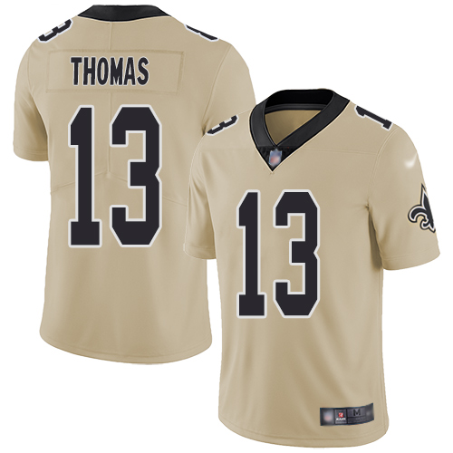 Saints #13 Michael Thomas Gold Men's Stitched Football Limited Inverted Legend Jersey Saints #13 Michael Thomas Gold Men's Stitched Football Limited Inverted Legend Jersey