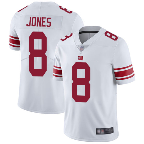 Giants #8 Daniel Jones White Men's Stitched Football Vapor Untouchable Limited Jersey