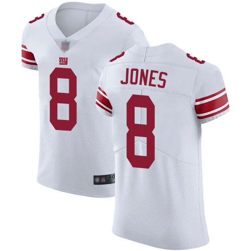 Giants #8 Daniel Jones White Men's Stitched Football Vapor Untouchable Elite Jersey