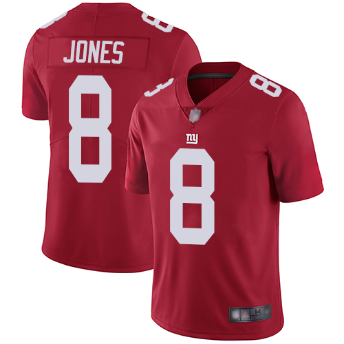 Giants #8 Daniel Jones Red Alternate Men's Stitched Football Vapor Untouchable Limited Jersey Giants #8 Daniel Jones Red Alternate Men's Stitched Football Vapor Untouchable Limited Jersey