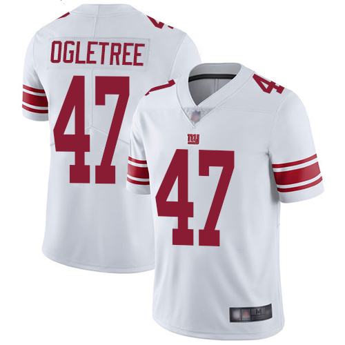 Giants #47 Alec Ogletree White Men's Stitched Football Vapor Untouchable Limited Jersey