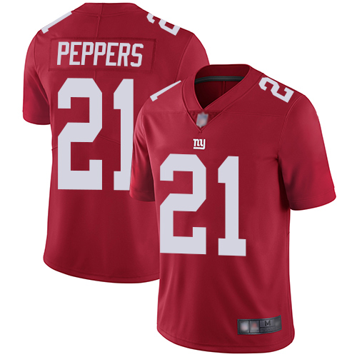 Giants #21 Jabrill Peppers Red Alternate Men's Stitched Football Vapor Untouchable Limited Jersey Giants #21 Jabrill Peppers Red Alternate Men's Stitched Football Vapor Untouchable Limited Jersey