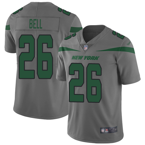 Jets #26 Le'Veon Bell Gray Men's Stitched Football Limited Inverted Legend Jersey