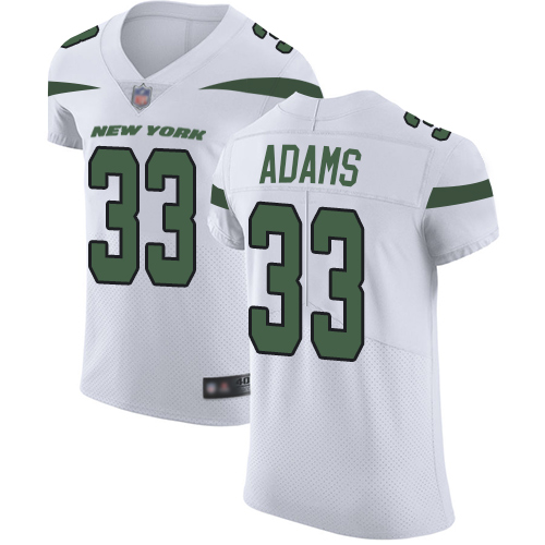 Nike Jets #33 Jamal Adams White Men's Stitched NFL Vapor Untouchable Elite Jersey