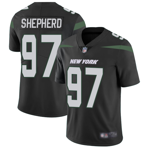 Nike Jets #97 Nathan Shepherd Black Alternate Men's Stitched NFL Vapor Untouchable Limited Jersey Nike Jets #97 Nathan Shepherd Black Alternate Men's Stitched NFL Vapor Untouchable Limited Jersey