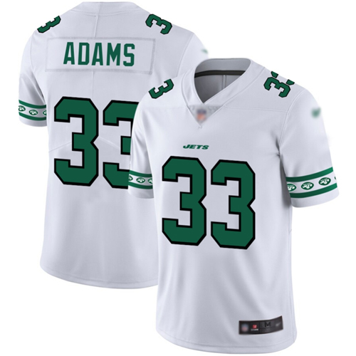 Jets #33 Jamal Adams White Men's Stitched Football Limited Team Logo Fashion Jersey