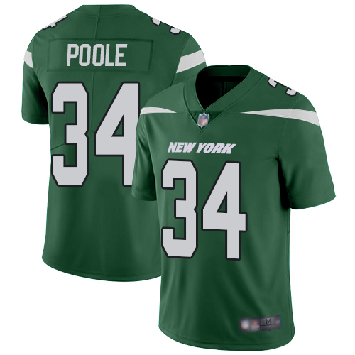 Jets #34 Brian Poole Green Team Color Men's Stitched Football Vapor Untouchable Limited Jersey