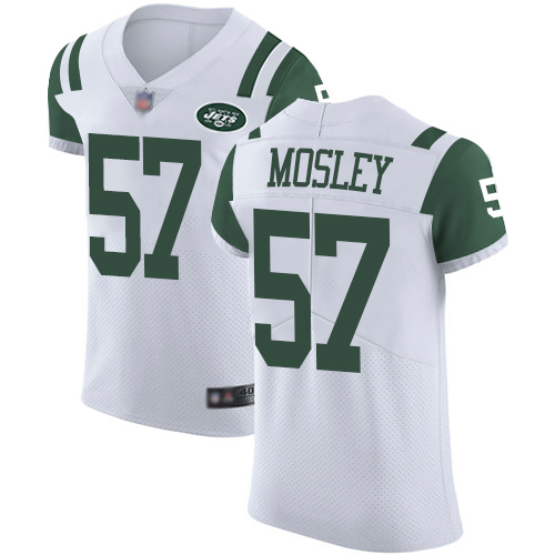 Nike Jets #57 C.J. Mosley White Men's Stitched NFL Vapor Untouchable Elite Jersey Nike Jets #57 C.J. Mosley White Men's Stitched NFL Vapor Untouchable Elite Jersey