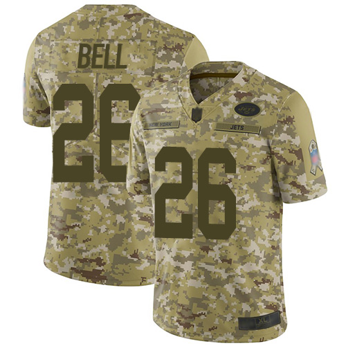 Nike Jets #26 Le'Veon Bell Camo Men's Stitched NFL Limited 2018 Salute To Service Jersey Nike Jets #26 Le'Veon Bell Camo Men's Stitched NFL Limited 2018 Salute To Service Jersey