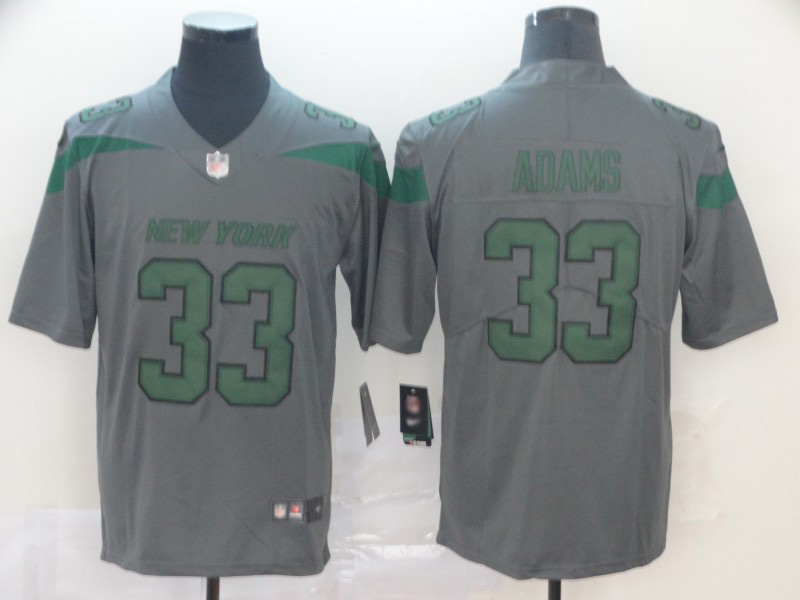 Jets #33 Jamal Adams Gray Men's Stitched Football Limited Inverted Legend Jersey