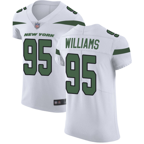 Nike Jets #95 Quinnen Williams White Men's Stitched NFL Vapor Untouchable Elite Jersey Nike Jets #95 Quinnen Williams White Men's Stitched NFL Vapor Untouchable Elite Jersey