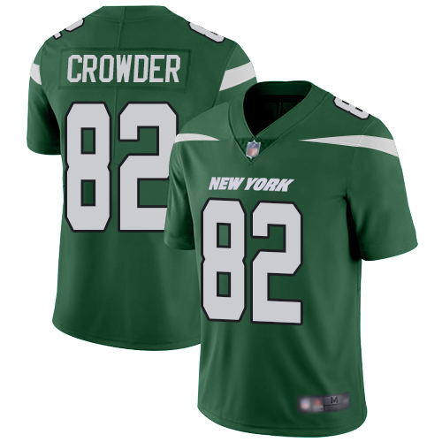 Jets #82 Jamison Crowder Green Team Color Men's Stitched Football Vapor Untouchable Limited Jersey