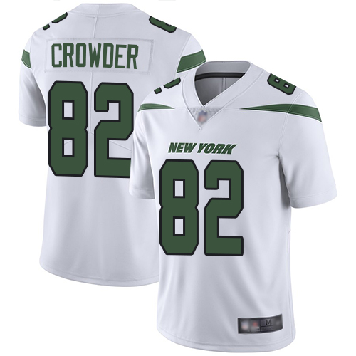 Jets #82 Jamison Crowder White Men's Stitched Football Vapor Untouchable Limited Jersey