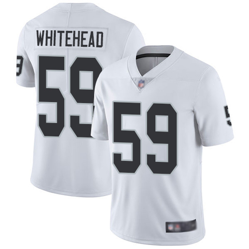 Raiders #59 Tahir Whitehead White Men's Stitched Football Vapor Untouchable Limited Jersey