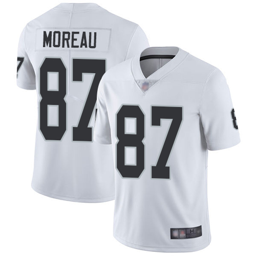 Raiders #87 Foster Moreau White Men's Stitched Football Vapor Untouchable Limited Jersey Raiders #87 Foster Moreau White Men's Stitched Football Vapor Untouchable Limited Jersey
