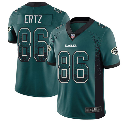 Eagles #86 Zach Ertz Midnight Green Team Color Men's Stitched Football Limited Rush Drift Fashion Jersey