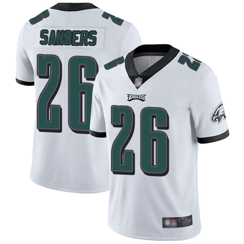 Eagles #26 Miles Sanders White Men's Stitched Football Vapor Untouchable Limited Jersey