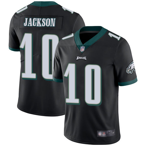 Nike Eagles #10 DeSean Jackson Black Alternate Men's Stitched NFL Vapor Untouchable Limited Jersey
