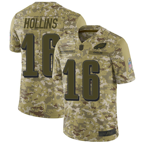 Eagles #16 Mack Hollins Camo Men's Stitched Football Limited 2018 Salute To Service Jersey Eagles #16 Mack Hollins Camo Men's Stitched Football Limited 2018 Salute To Service Jersey
