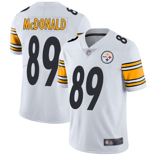 Steelers #89 Vance McDonald White Men's Stitched Football Vapor Untouchable Limited Jersey