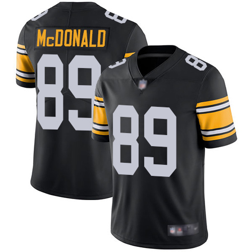 Steelers #89 Vance McDonald Black Alternate Men's Stitched Football Vapor Untouchable Limited Jersey