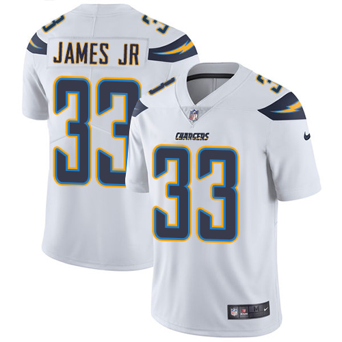Chargers #33 Derwin James Jr White Men's Stitched Football Vapor Untouchable Limited Jersey