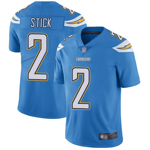 Chargers #2 Easton Stick Electric Blue Alternate Men's Stitched Football Vapor Untouchable Limited Jersey