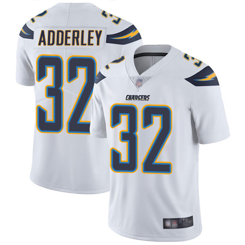 Chargers #32 Nasir Adderley White Men's Stitched Football Vapor Untouchable Limited Jersey