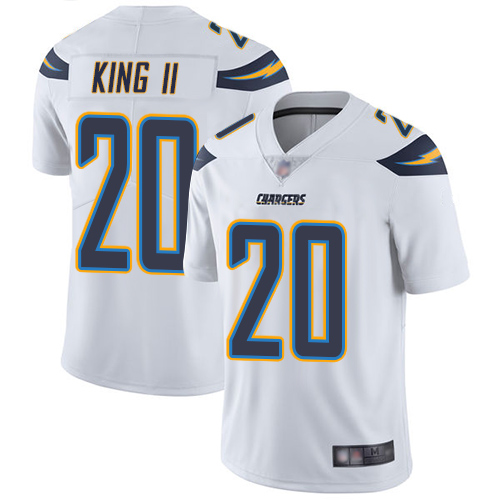 Chargers #20 Desmond King II White Men's Stitched Football Vapor Untouchable Limited Jersey