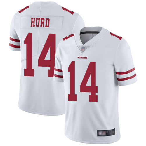49ers #14 Jalen Hurd White Men's Stitched Football Vapor Untouchable Limited Jersey 49ers #14 Jalen Hurd White Men's Stitched Football Vapor Untouchable Limited Jersey