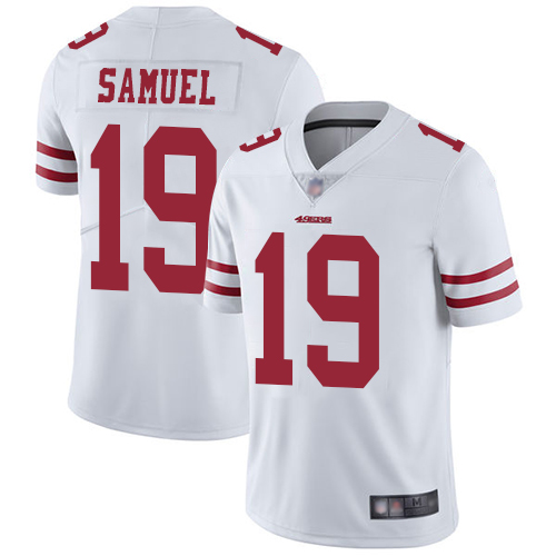 49ers #19 Deebo Samuel White Men's Stitched Football Vapor Untouchable Limited Jersey
