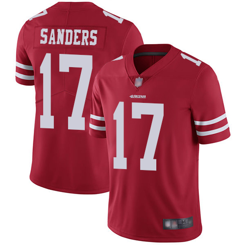 49ers #17 Emmanuel Sanders Red Team Color Men's Stitched Football Vapor Untouchable Limited Jersey 49ers #17 Emmanuel Sanders Red Team Color Men's Stitched Football Vapor Untouchable Limited Jersey