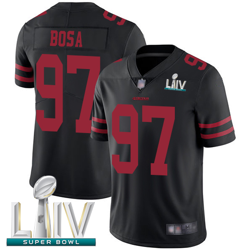 49ers #97 Nick Bosa Black Alternate Super Bowl LIV Bound Men's Stitched Football Vapor Untouchable Limited Jersey