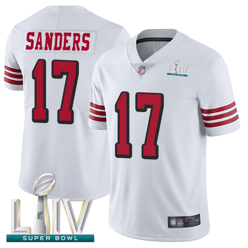 49ers #17 Emmanuel Sanders White Rush Super Bowl LIV Bound Men's Stitched Football Vapor Untouchable Limited Jersey