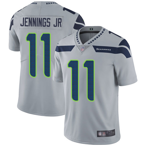 Seahawks #11 Gary Jennings Jr. Grey Alternate Men's Stitched Football Vapor Untouchable Limited Jersey Seahawks #11 Gary Jennings Jr. Grey Alternate Men's Stitched Football Vapor Untouchable Limited Jersey