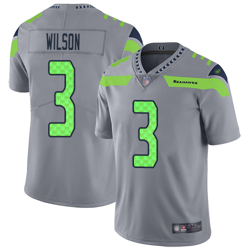 Seahawks #3 Russell Wilson Gray Men's Stitched Football Limited Inverted Legend Jersey Seahawks #3 Russell Wilson Gray Men's Stitched Football Limited Inverted Legend Jersey