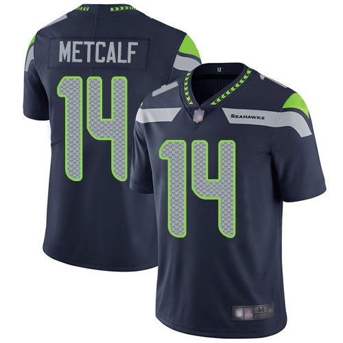 Seahawks #14 D.K. Metcalf Steel Blue Team Color Men's Stitched Football Vapor Untouchable Limited Jersey Seahawks #14 D.K. Metcalf Steel Blue Team Color Men's Stitched Football Vapor Untouchable Limited Jersey